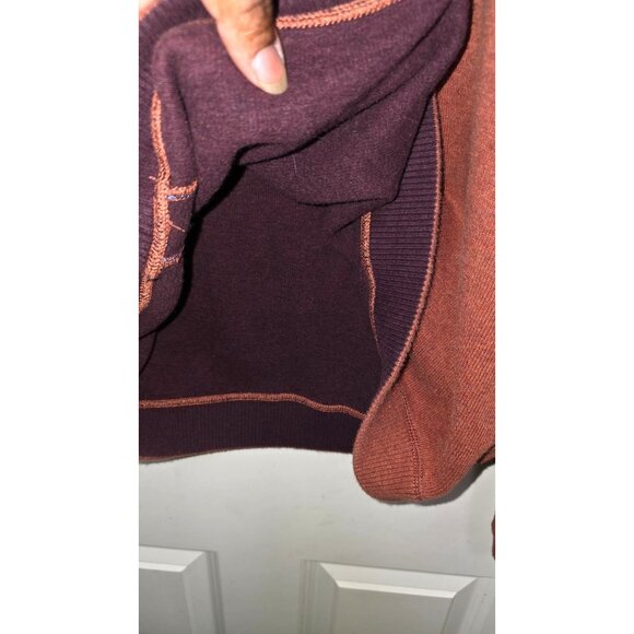 Tommy Bahama Mens Knit Sweater Rust & Burgundy Cotton Blend Size L - Picture 5 of 6